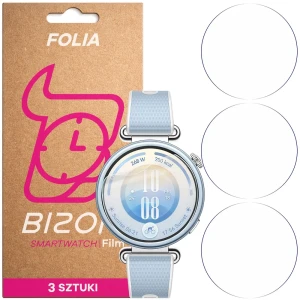 Folia ochronna na ekran zegarka Bizon Watch Film HydroFlex do Huawei Watch GT 7 41 mm, 3 sztuki