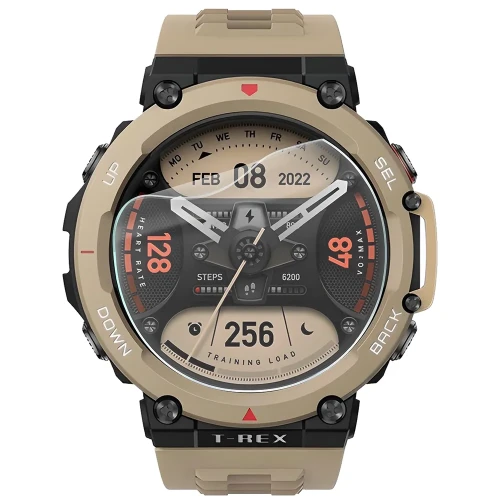Folia ochronna na ekran zegarka Bizon Watch Film HydroFlex do Amazfit T-Rex 2, 6 sztuk (2/5)