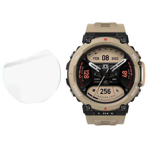Folia ochronna na ekran zegarka Bizon Watch Film HydroFlex do Amazfit T-Rex 2, 6 sztuk (4/5)