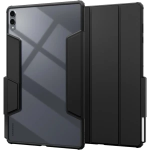 OUTLET: Etui zamykane Spigen Air Skin Pro do Galaxy Tab S12 Ultra / S11 Ultra, czarno-przezroczyste
