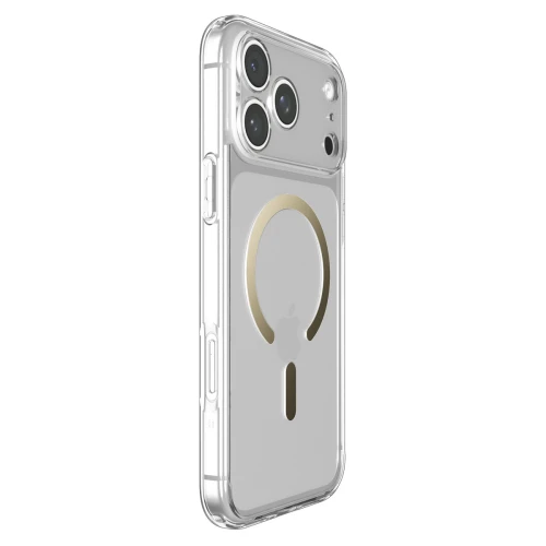 Etui Spigen Ultra Hybrid Mag do MagSafe do iPhone 18 Pro Max, przezroczysto-złote (12/16)