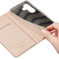Etui z klapką Dux Ducis Skin Pro do Galaxy S26 FE, różowozłote (10/12)
