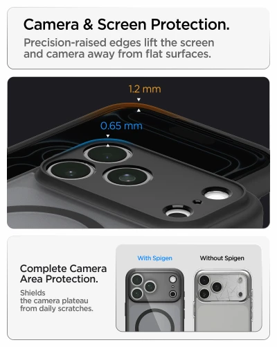 Etui Spigen Ultra Hybrid Mag do MagSafe do iPhone 18 Pro Max, półprzezroczysto-czarne (2/16)