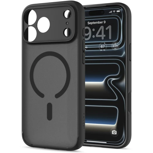 Etui Spigen Ultra Hybrid Mag do MagSafe do iPhone 18 Pro Max, półprzezroczysto-czarne (8/16)