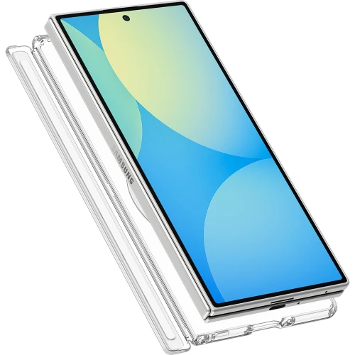 Etui Spigen Ultra Hybrid Pro Mag do MagSafe do Galaxy Z Fold8 Ultra, przezroczysto-białe