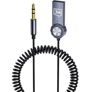 OUTLET: Bezprzewodowy adapter Bluetooth 5.3, 3mk Audio Adapter, Jack 3.5mm, transmiter / odbiornik, szaro-czarny