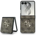 Etui Guess Hardcase 4G Big Metal Logo do Galaxy Z Flip8, brązowe