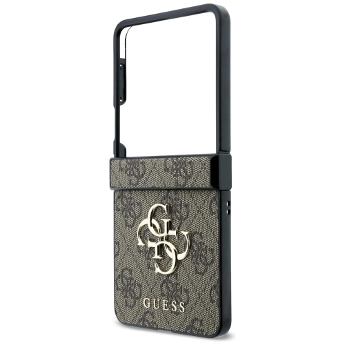 Etui Guess Hardcase 4G Big Metal Logo do Galaxy Z Flip8, brązowe