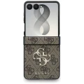 Etui Guess Hardcase 4G Big Metal Logo do Galaxy Z Flip8, brązowe