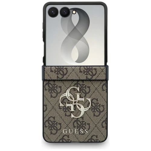 Etui Guess Hardcase 4G Big Metal Logo do Galaxy Z Flip8, brązowe