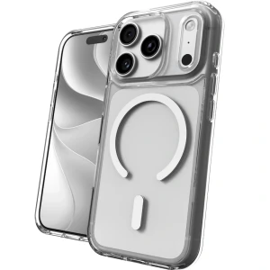 Etui ZAGG Crystal Palace Snap Lite do MagSafe do iPhone 18 Pro / 17 Pro, przezroczysto-białe