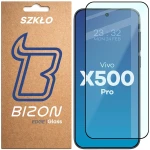 Szkło hartowane Bizon Glass Edge do Vivo X500 Pro, czarna ramka