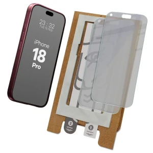 2x Prywatyzujące szklo hybrydowe z eko aplikatorem Bizon Eplikator Hybrid Shadow do iPhone 18 Pro