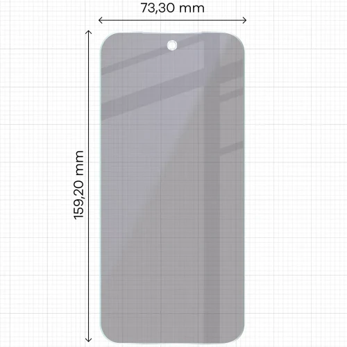 2x Prywatyzujące szklo hybrydowe z eko aplikatorem Bizon Eplikator Hybrid Shadow do Google Pixel 11 Pro XL (2/5)