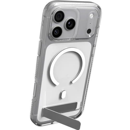 Etui ZAGG Crystal Palace Snap Kickstand do MagSafe do iPhone 18 Pro Max / 17 Pro Max, przezroczysto-białe (2/9)