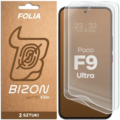 Folia matowa Bizon Film Matte Duo do Xiaomi POCO F9 Ultra, 2 sztuki (1/5)