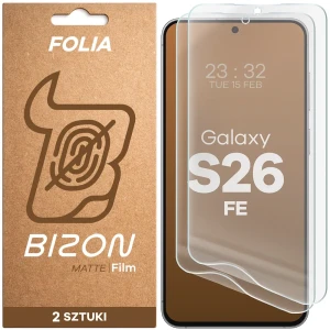 Folia matowa Bizon Film Matte Duo do Galaxy S26 FE, 2 sztuki