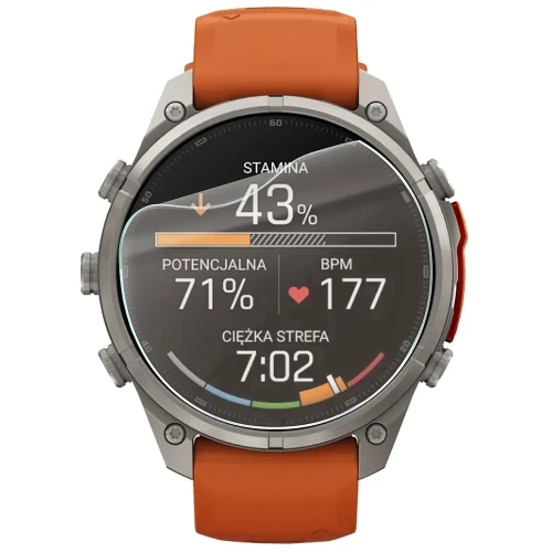 Folia matowa Bizon Watch Film Matte Duo do Garmin Fenix 9 Pro (47 mm), 2 sztuki (2/5)