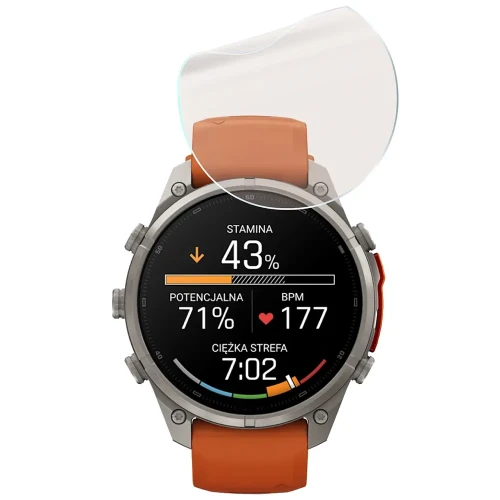 Folia matowa Bizon Watch Film Matte Duo do Garmin Fenix 9 Pro (47 mm), 2 sztuki (5/5)