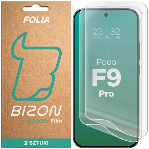 Folia hydrożelowa na ekran Bizon Film Hydrogel Front Duo do Xiaomi POCO F9 Pro, 2 sztuki (1/5)