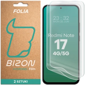 Folia hydrożelowa na ekran Bizon Film Hydrogel Front Duo do Xiaomi Redmi Note 17 4G/5G, 2 sztuki