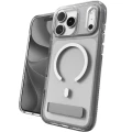 Etui ZAGG Crystal Palace Snap Kickstand do MagSafe do iPhone 18 Pro / 17 Pro, przezroczysto-białe (1/9)