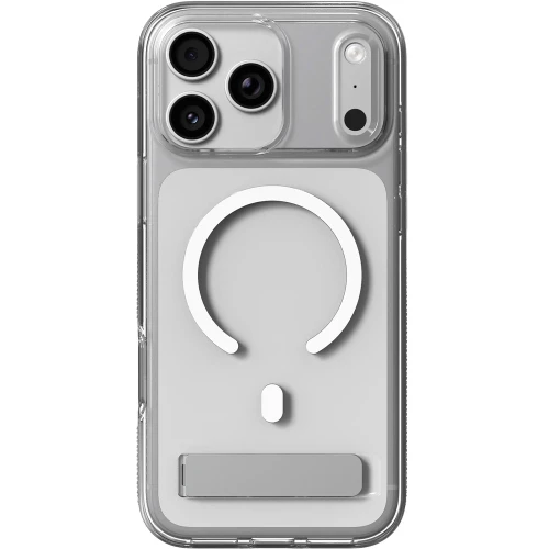 Etui ZAGG Crystal Palace Snap Kickstand do MagSafe do iPhone 18 Pro / 17 Pro, przezroczysto-białe (3/9)