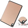 Etui z klapką Bizon Case Tab Lizard do Galaxy Tab S12 Plus, różowozłote (3/9)