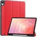 Etui z klapką Bizon Case Tab Lizard do Galaxy Tab S12 Plus, czerwone (1/9)