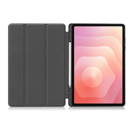 Etui z klapką Bizon Case Tab Lizard do Galaxy Tab S12 Plus, czerwone (8/9)