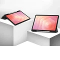 Etui z klapką Bizon Case Tab Lizard do Galaxy Tab S12 Plus, szare (5/9)