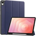 Etui z klapką Bizon Case Tab Lizard do Galaxy Tab S12 Plus, granatowe