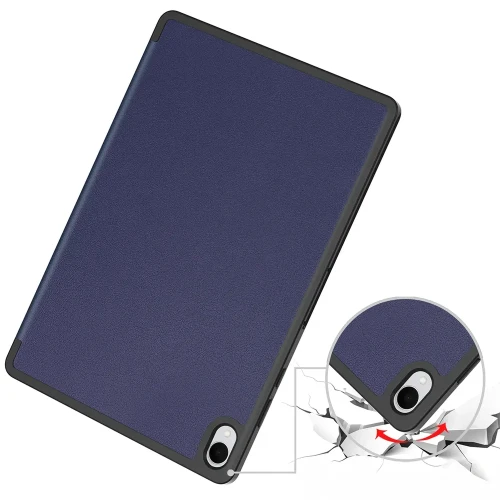 Etui z klapką Bizon Case Tab Lizard do Galaxy Tab S12 Plus, granatowe (3/9)