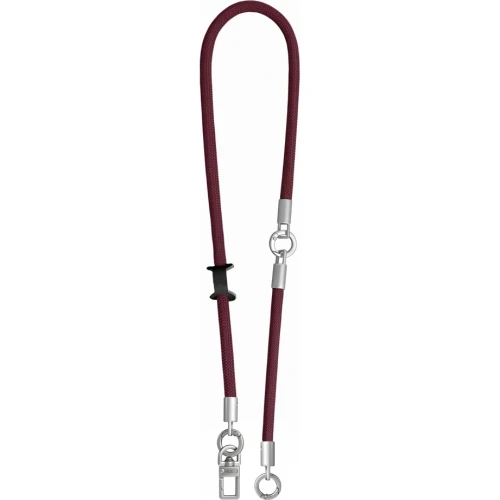 Uniwersalna smycz do telefonu, sznurek C10S Rope Crossbody & Wrist Tech Protect, burgundowa (6/10)