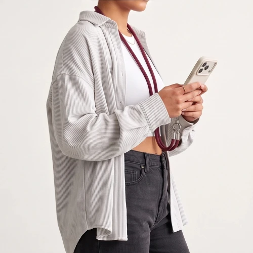 Uniwersalna smycz do telefonu, sznurek C10S Rope Crossbody & Wrist Tech Protect, burgundowa (8/10)