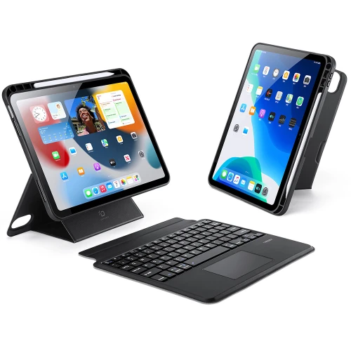Etui z podświetlaną klawiaturą Bluetooth Dux Ducis (DK Series) doApple iPad 10.9 2022, czarne (1/11)