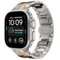 Pasek Tech-Protect Stainless do Apple Watch 49/46/45/44 mm, tytanowo-pomarańczowy (1/8)