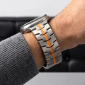 Pasek Tech-Protect Stainless do Apple Watch 49/46/45/44 mm, tytanowo-pomarańczowy (8/8)