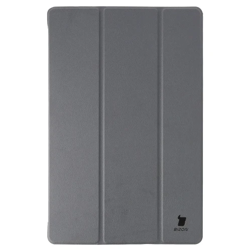 Etui z klapką Bizon Case Tab Croc do Galaxy Tab S12 Plus, szare (5/8)