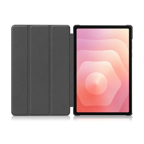 Etui z klapką Bizon Case Tab Croc do Galaxy Tab S12 Plus, szare (7/8)