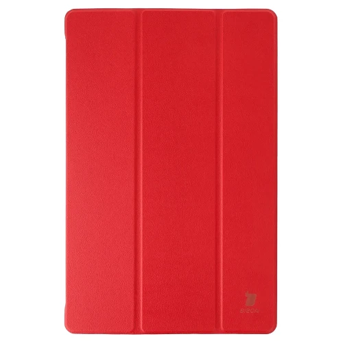 Etui z klapką Bizon Case Tab Croc do Galaxy Tab S12 Plus, czerwone (5/8)