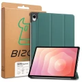 Etui z klapką Bizon Case Tab Croc do Galaxy Tab S12 Plus, ciemnozielone (8/8)