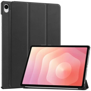 Etui z klapką Bizon Case Tab Croc do Galaxy Tab S12 Plus, czarne