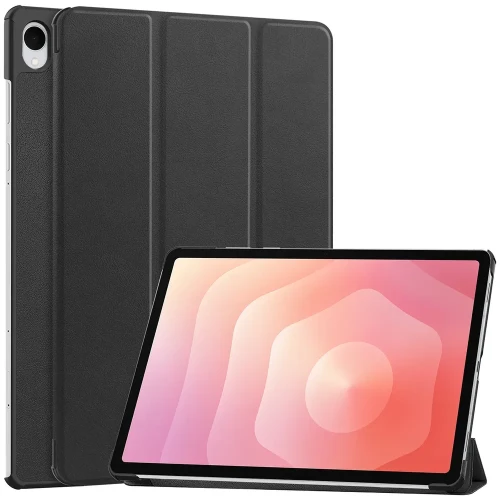 Etui z klapką Bizon Case Tab Croc do Galaxy Tab S12 Plus, czarne (1/8)