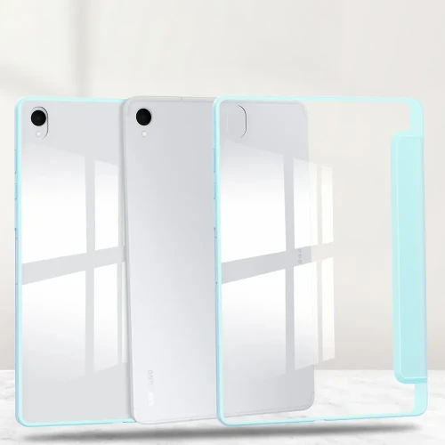 Etui z klapką Bizon Case Tab Clear Matt do Galaxy Tab S12 Plus, błękitne (7/8)