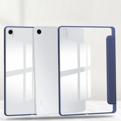 Etui z klapką Bizon Case Tab Clear Matt do Galaxy Tab S12 Plus, granatowe (7/8)