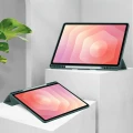 Etui z klapką Bizon Case Tab Clear Matt do Galaxy Tab S12 Plus, ciemnozielone (2/8)