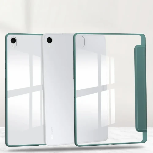 Etui z klapką Bizon Case Tab Clear Matt do Galaxy Tab S12 Plus, ciemnozielone (7/8)