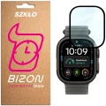 Szkło hybrydowe Bizon Watch Glass Edge Hybrid dla Apple Watch Ultra 4 49mm, czarne (1/5)