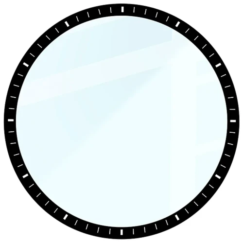 Szkło hybrydowe Bizon Watch Glass Edge Hybrid dla Honor Watch 6 / 6 Plus, czarne (3/5)